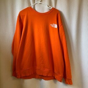 North Face Orange Unisex Sweatshirt XXL